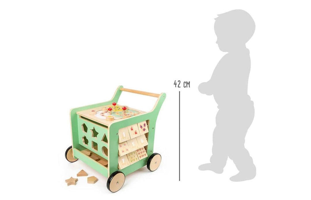 small foot Lauflernwagen "Move it!", aus 100% FSC®-Zertifiziertem Holz, Motorikspielzeug und Laufler