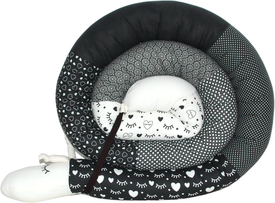 Generisch Bettschnecke/Bettschlange XXL (Motiv Fuchs Tierchen) 250cm ** personalisierbar** Seitensch