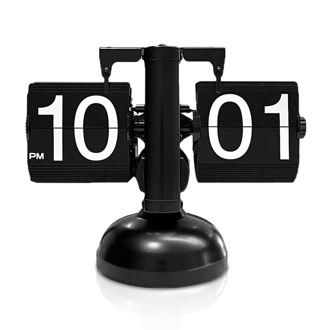 Cyrank Flip Clock, Retro Digital Flip Down Clock Retro Vintage Design Auto Flip Clock Schreibtisch U