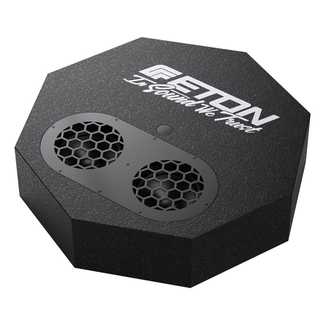 Eton Res Flat Flacher Aktiver Reserverad Subwoofer 300 Watt RMS - 2X 13cm Langhub-Subwoofer - 126mm