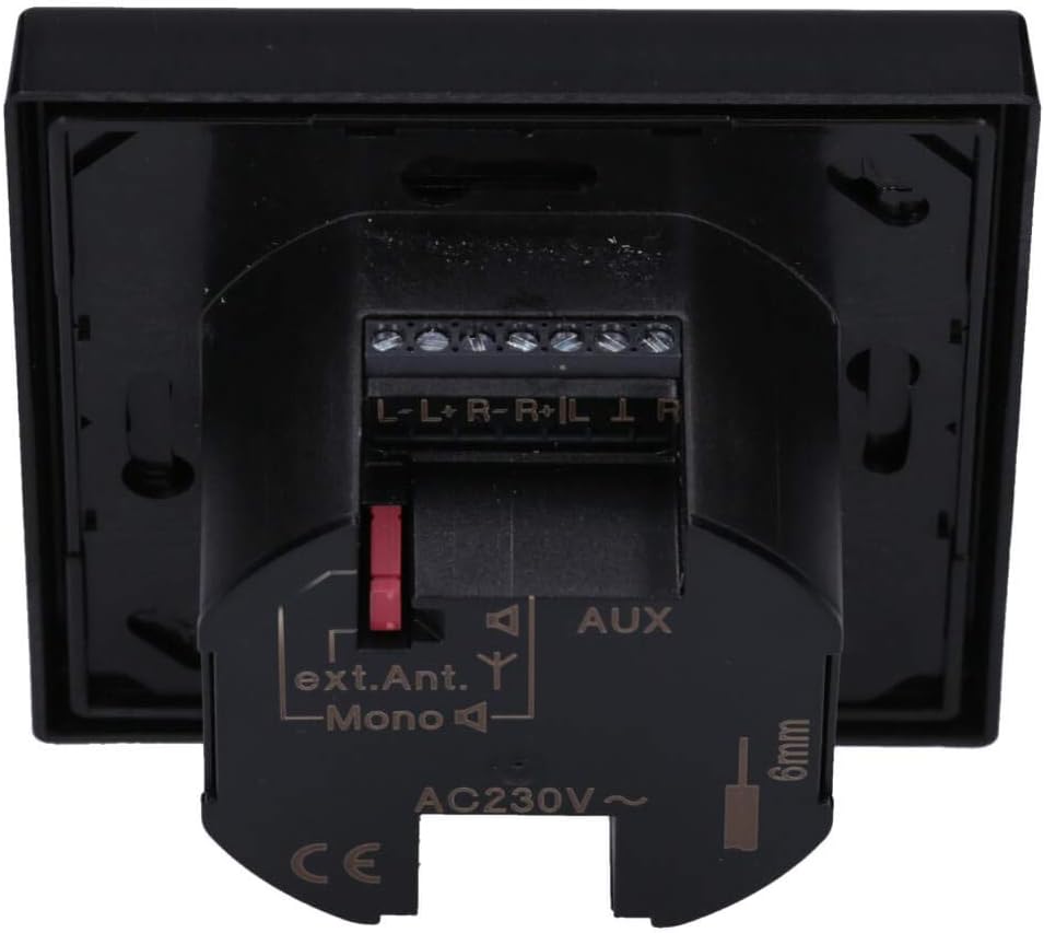 Jung Smart Radio DAB Bluetooth Komplett-Set Serie LS Schwarz DABLSBTSW mit 1-Fach Rahmen LS981SW