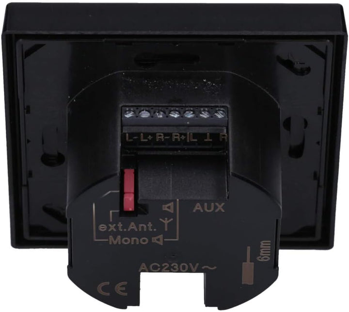 Jung Smart Radio DAB Bluetooth Komplett-Set Serie LS Schwarz DABLSBTSW mit 1-Fach Rahmen LS981SW
