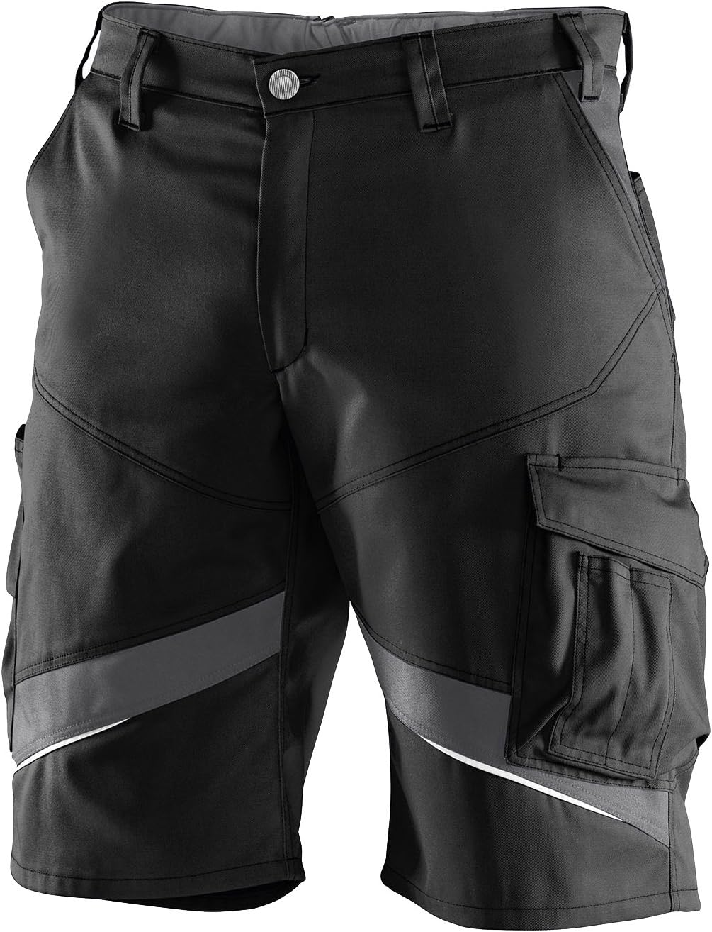 KÜBLER Workwear KÜBLER ACTIVIQ Arbeitsshorts schwarz, Grösse 46, Herren-Arbeitsshorts aus Mischgeweb