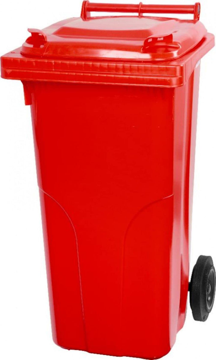 PROREGAL 2-Rad-Mülltonne MGB | HDPE-Kunststoff | HxBxT 94,5x48x54cm | Fassungsvermögen 120 Liter | R
