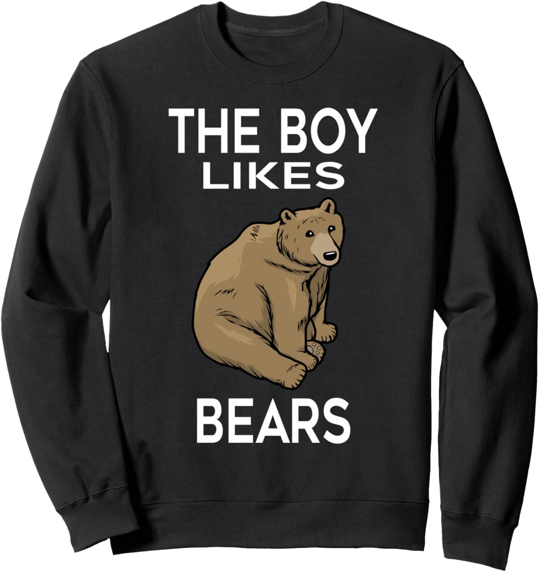 Junge mag Grizzlybär Wildlife Tier Bären Sweatshirt