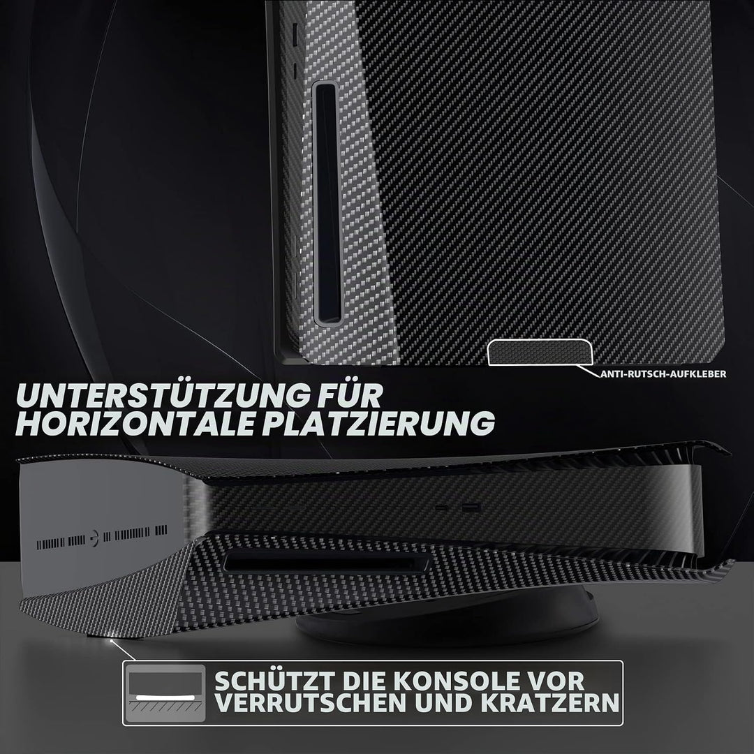 eXtremeRate Re-Design eXcover Shell für ps5 Konsole Disc Edition, Intergriert Abdeckung Seitenplatte