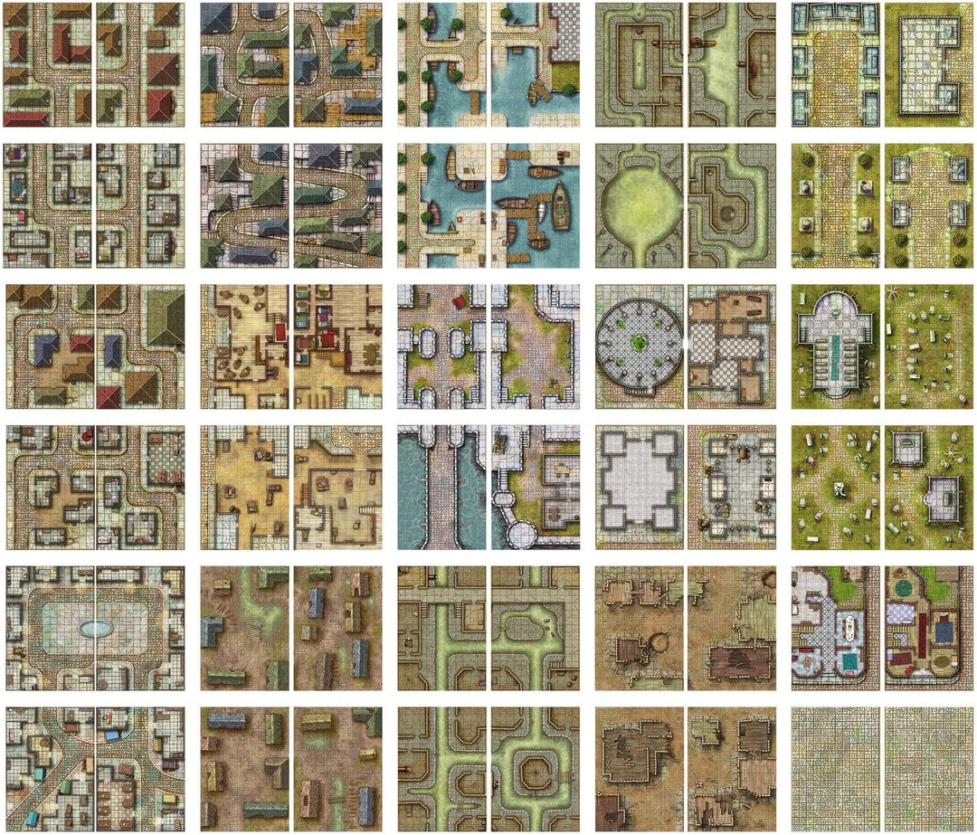 Loke Battle Mats | Giant Book of Streets Sewers & Cemeteries