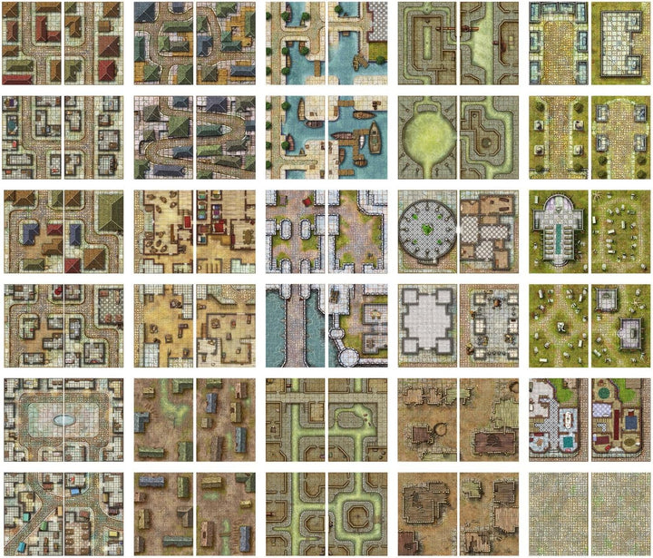 Loke Battle Mats | Giant Book of Streets Sewers & Cemeteries