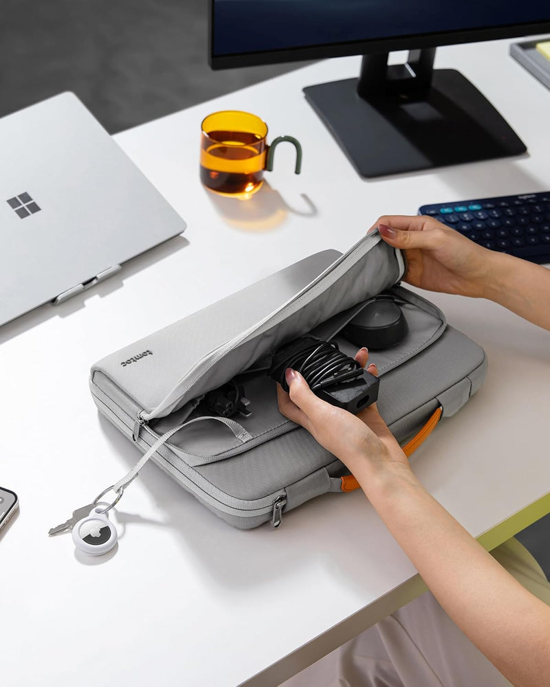 tomtoc 360° Tasche Hülle für 13,5 Zoll Microsoft Surface Laptop 5/4/3, 14-Zoll Acer Swift, Rundumsch