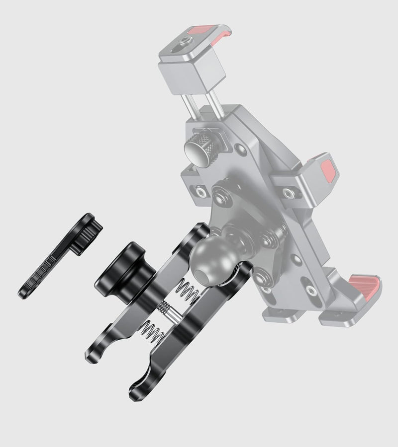 BRCOVAN Diebstahlschutz Doppelsockelarm Aluminiumlegierung (Mittlerer Arm) Kompatibel mit RAM Mounts