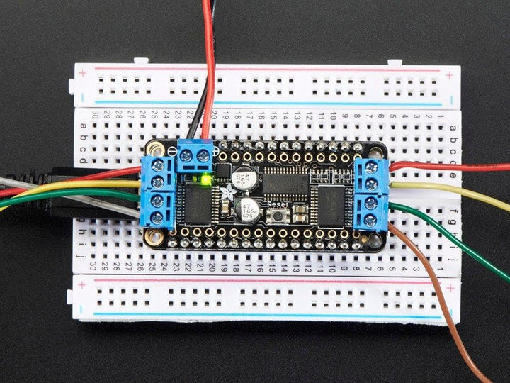 Adafruit DC Motor + Stepper FeatherWing Add-on For All Feather Boards [ADA2927]