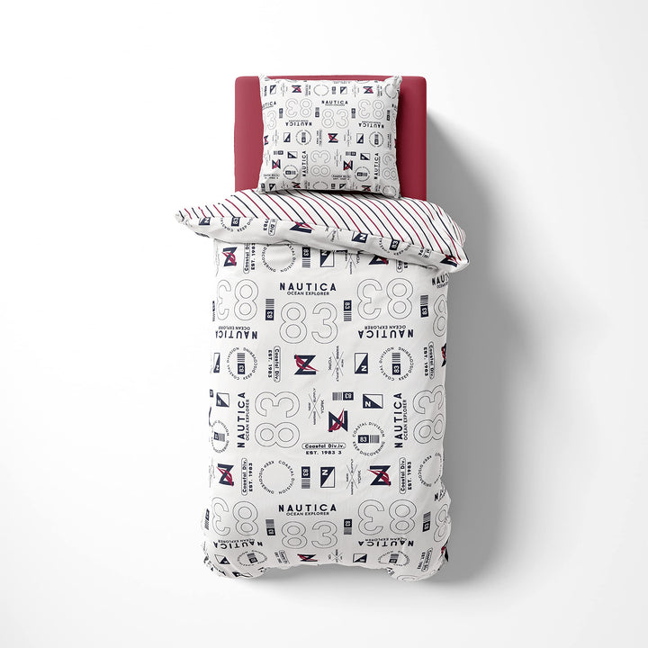 Nautica Home Discovery BETTWÄSCHE Set 100% Baumwolle 135X200 + 80X80 Kissenbezug, 135x200