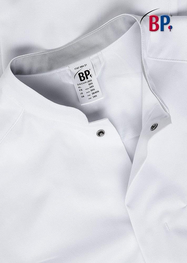 BP Med Coats 1747-684-21 Arztkittel für Herren - Langärmelig - 48% Baumwolle, 48% Polyester, 4% Elas