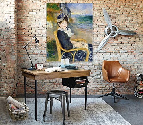 Giallobus - Bild - Druck AUF LEINWAND - Renoir - DURCH DEN Seashore - 50 x 70 cm, 50 x 70 CM