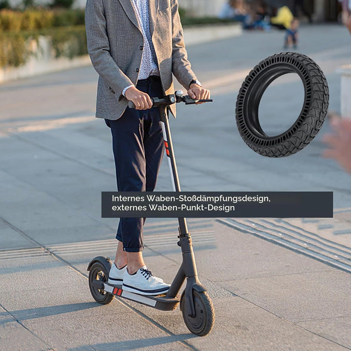 Tyenaza Solid Reifen, 9 X 2,25 Zoll Elektroroller Reifen E Scooter Ersatzräder Tyres mit Montagewerk