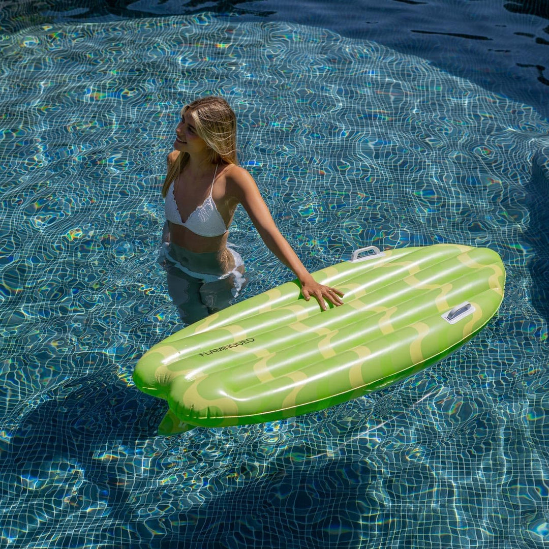 Flamingueo Luftmatratze Pool - Wassermatratze Surfbrett, Schwimmmatratze, Luftmatratze Strand, Wasse