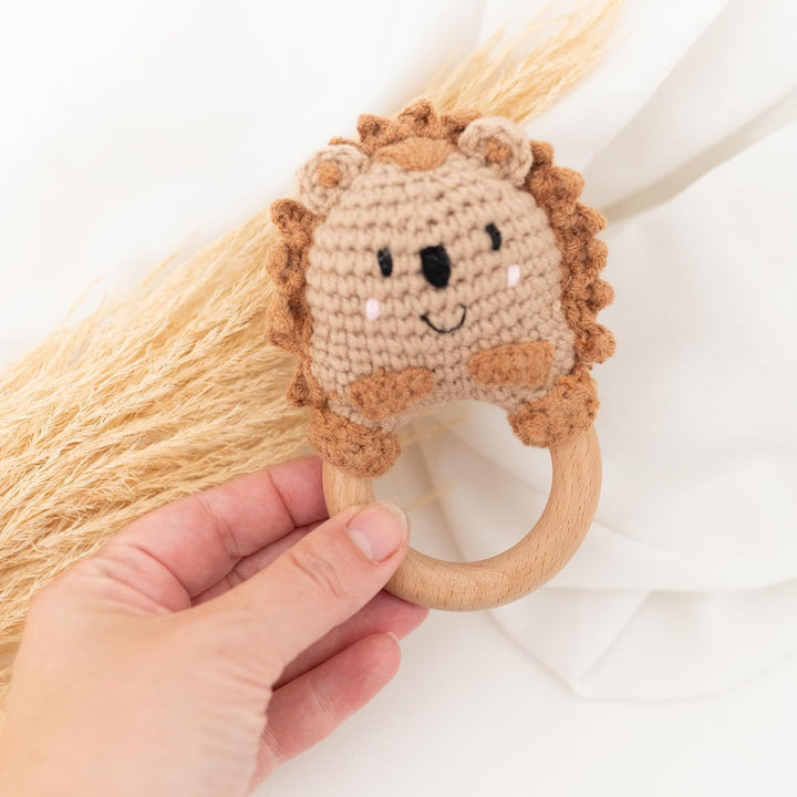 Personalisierter Beissring Baby - Niedlicher Greifling für Baby's, Greifring, Babyrassel mit Name al