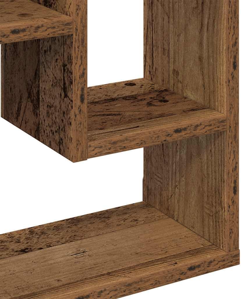 vidaXL Wandregal Altholz-Optik 36x16x90 cm Holzwerkstoff, Altholz
