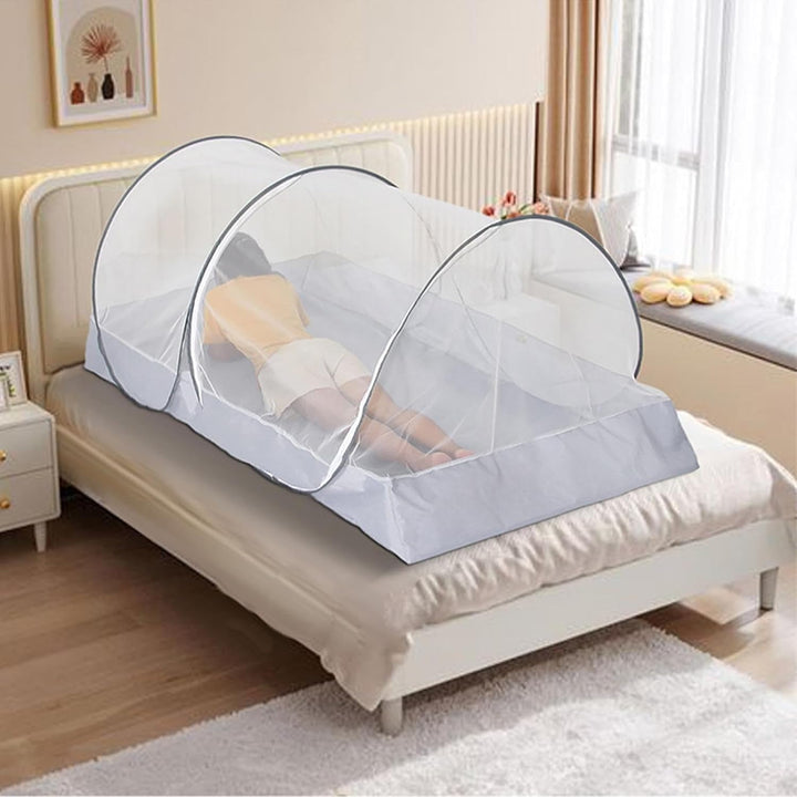 Faltbares Moskitonetz Für Einzelbett, Moskitonetz Bett, Pop-up Moskitonetz Bett Für Camping Parks Hi