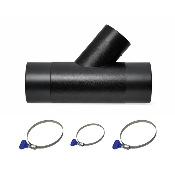 Y Stück 100mm, Absaugung Werkstatt, Y stück 100mm Abluft Adapter inkl. 3 Schlauchklemmen, Absaugung