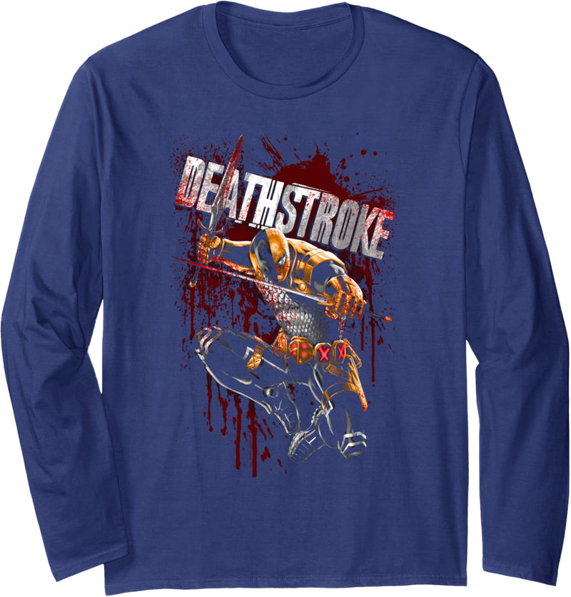 Batman Deathstroke Blood Splattered Langarmshirt