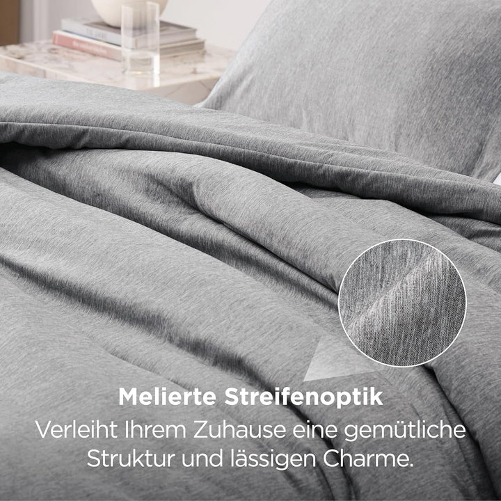 BEDSURE Bettdecke Ohne Bezug 135x200 - Bettdecke 135x200 mit Kissenbezug 80x80 cm - Kationische 2-te