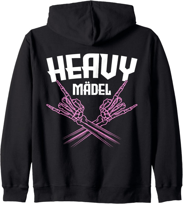Heavy Mädel Heavy Metal Metalfan Frauen Kapuzenjacke