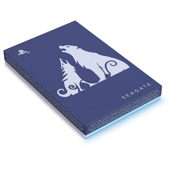 Seagate Game Drive PS4/PS5, 2TB, tragbare externe Festplatte, God of War Limited Edition, 2.5 Zoll,
