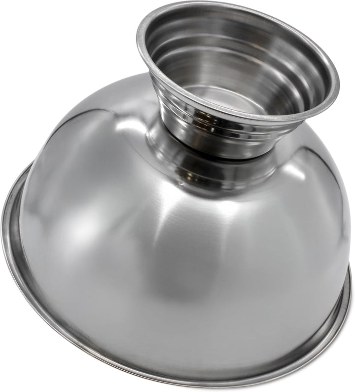 Spetebo Edelstahl Champagnerschale im edlen Design - 40 cm - Sektkühler für bis zu 6 Flaschen - Getr