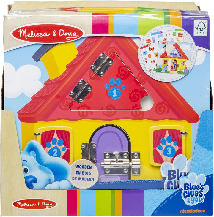 Melissa & Doug Blue’s Clues & You! Spielbrett aus Holz mit Hinweiskarten | Aktivitätsbuch für Kinder