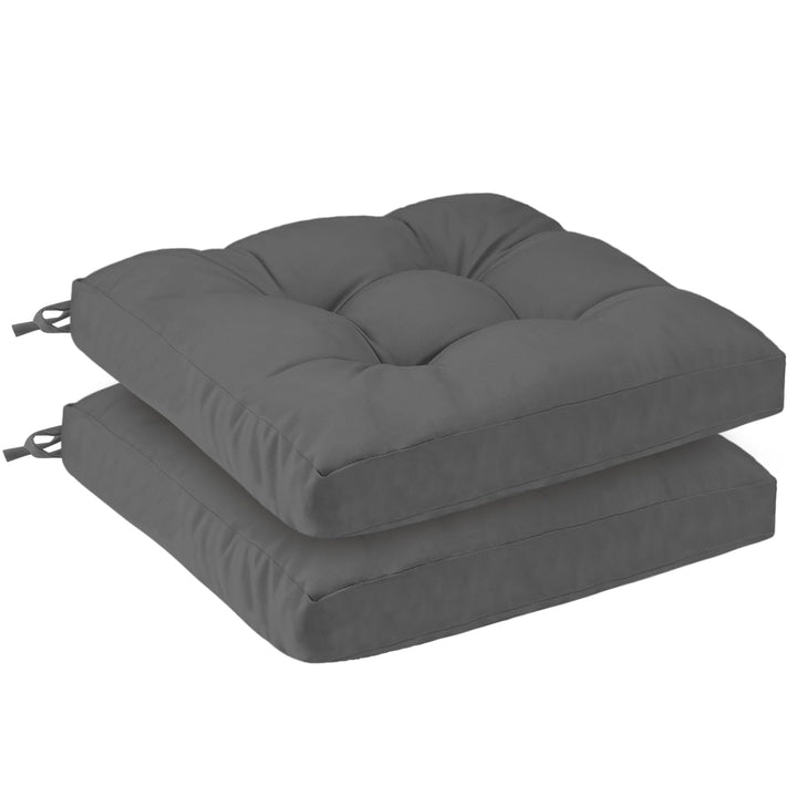 2er Set Sitzkissen Outdoor wasserdicht 45x45x8 cm – UV-beständige Polster für Gartenstühle, Terrasse