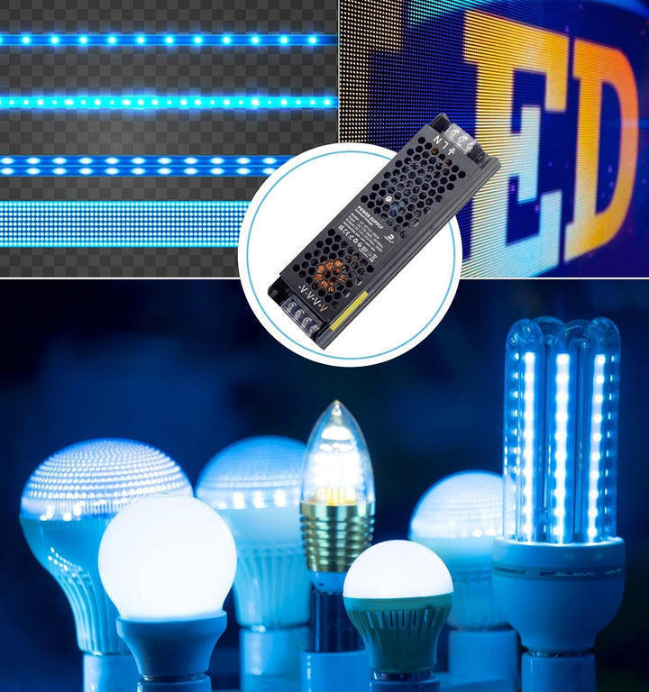 DUSKTEC LED Netzteil 300W 24V LED Trafo 12.5A, IP20 LED Transformator AC 220/230V auf DC 24 Volt Tre