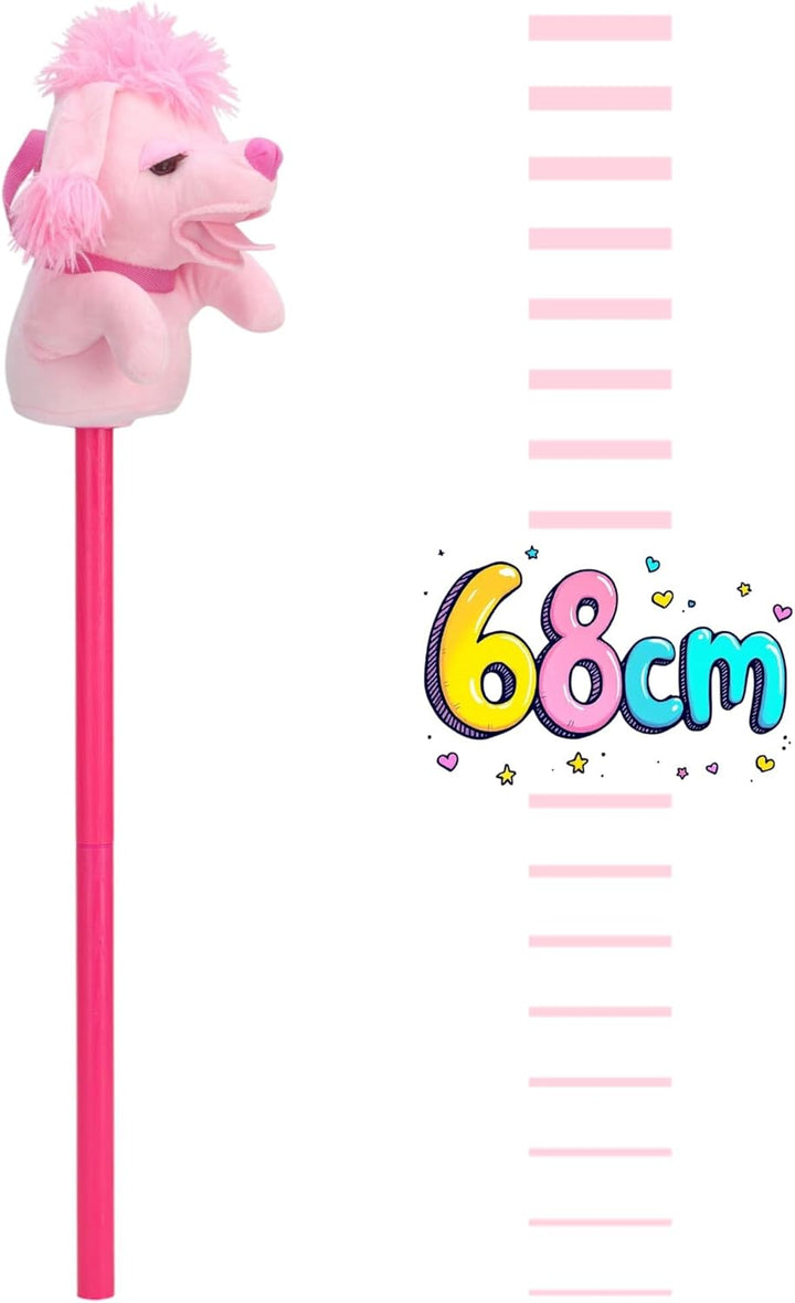 MIJOMA Hobby Horse – Steckenpferd aus weichem Plüsch – Ideal für Hobby Horsing & Rollenspiele – Hoch