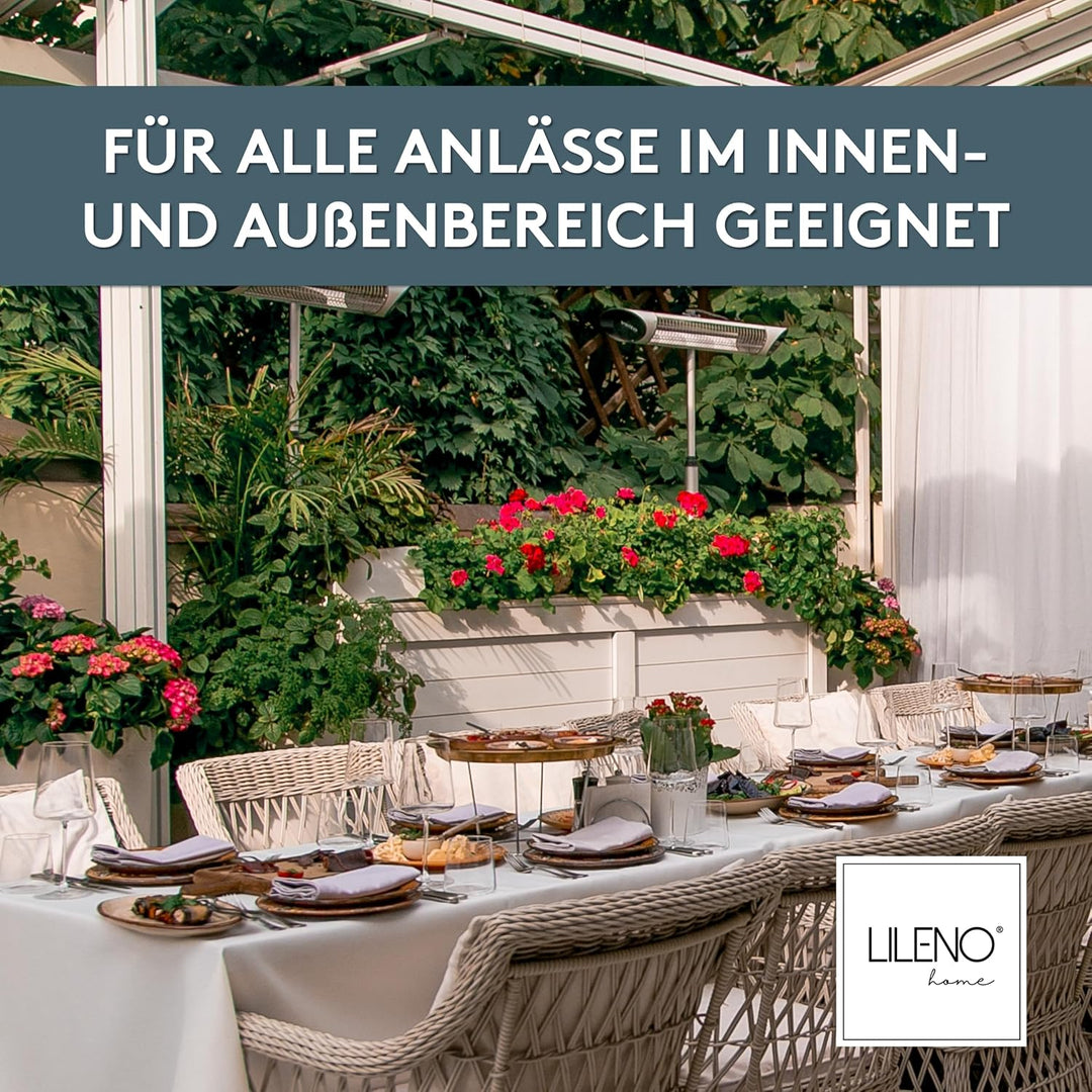 LILENO HOME Tischdeckenrolle 1,10 x 25 m - Tischdecke Rot aus Vlies - Stoffähnlich, abwaschbare Tisc