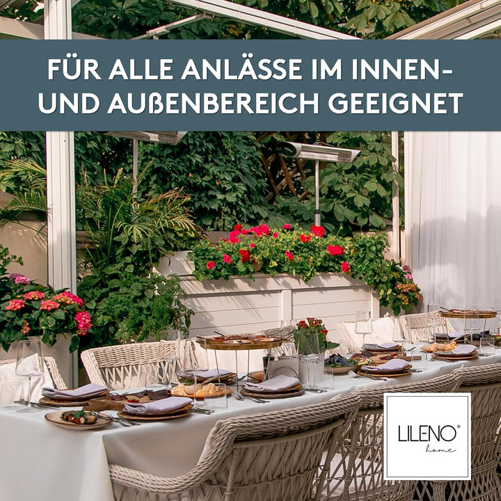 LILENO HOME Tischdeckenrolle 1,10 x 25 m - Tischdecke Rot aus Vlies - Stoffähnlich, abwaschbare Tisc