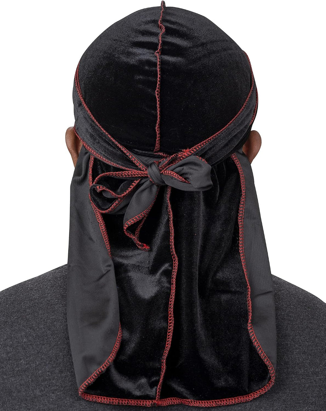 Veeta Superior Velvet Durag – Weiche Samt-Durags für Männer und Frauen, Lange, doppelt breite Träger
