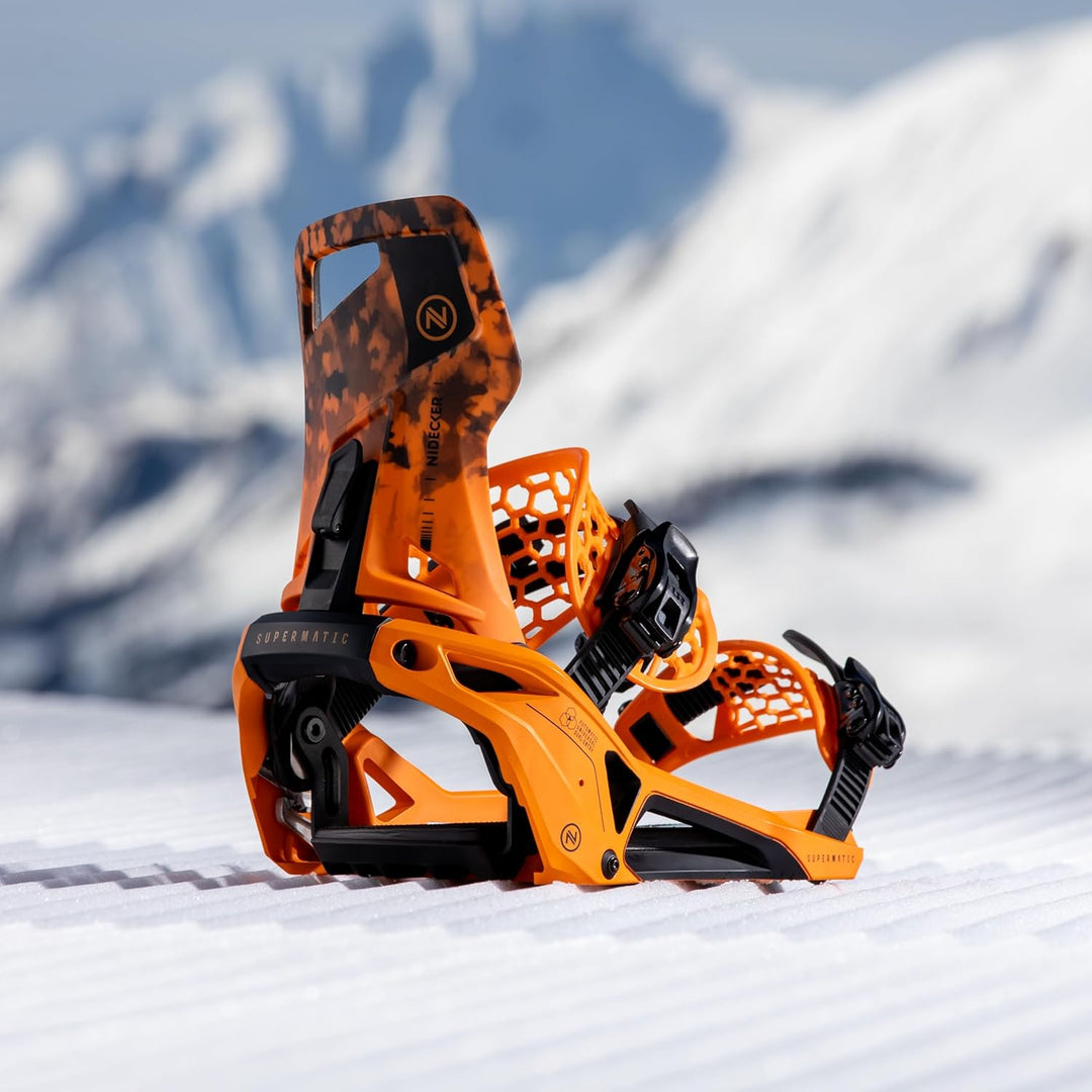 Nidecker OG Supermatic Snowboard Bindungen – Auto Open System mit verstellbarem Highback M (EU 37.5