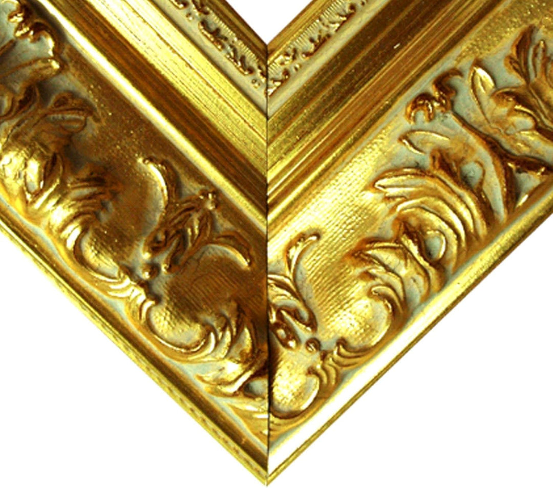Barockrahmen Gold fein verziert 979 ORO, 50x70 cm Leerrahmen, 50x70 cm Leerrahmen