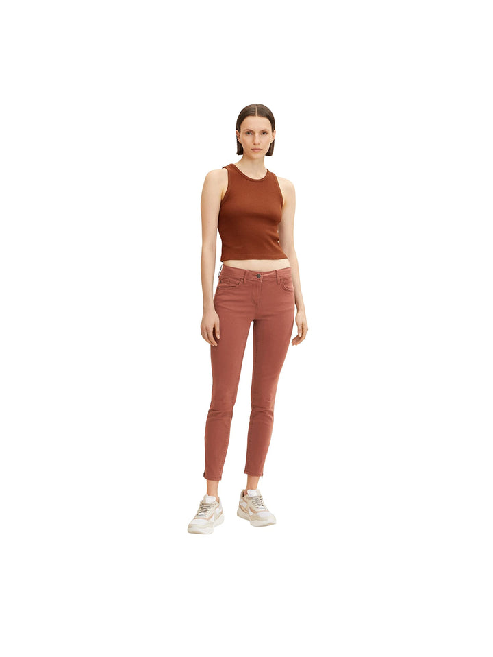 TOM TAILOR Damen Alexa skinny fit trousers 38W / 30L 30041 - Grounded Brown, 38W / 30L 30041 - Groun