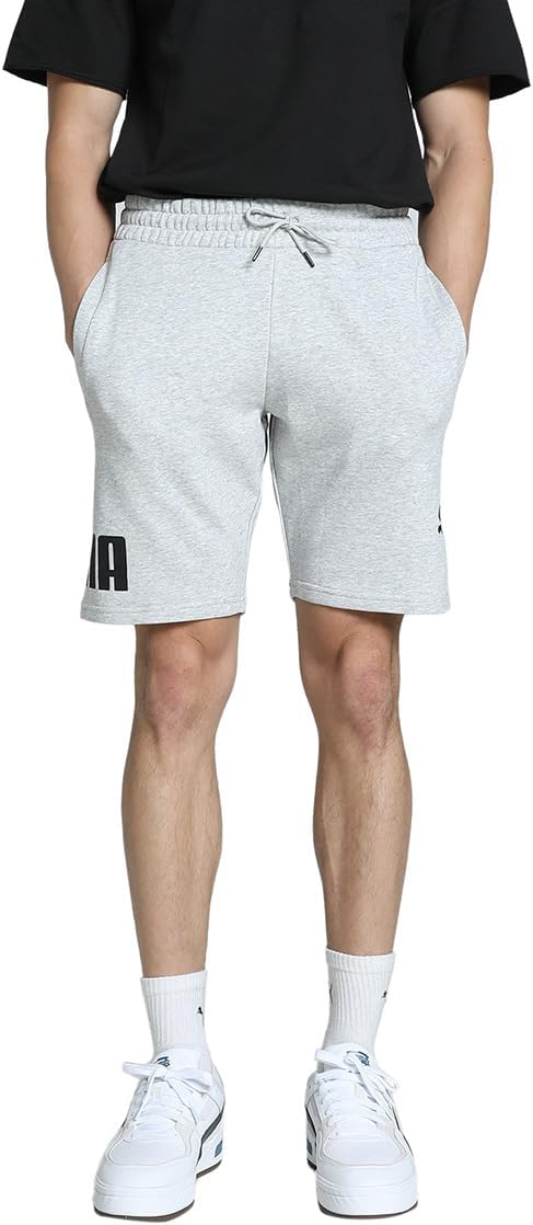 PUMA Power Shorts Herren S Light Gray Heather, S Light Gray Heather