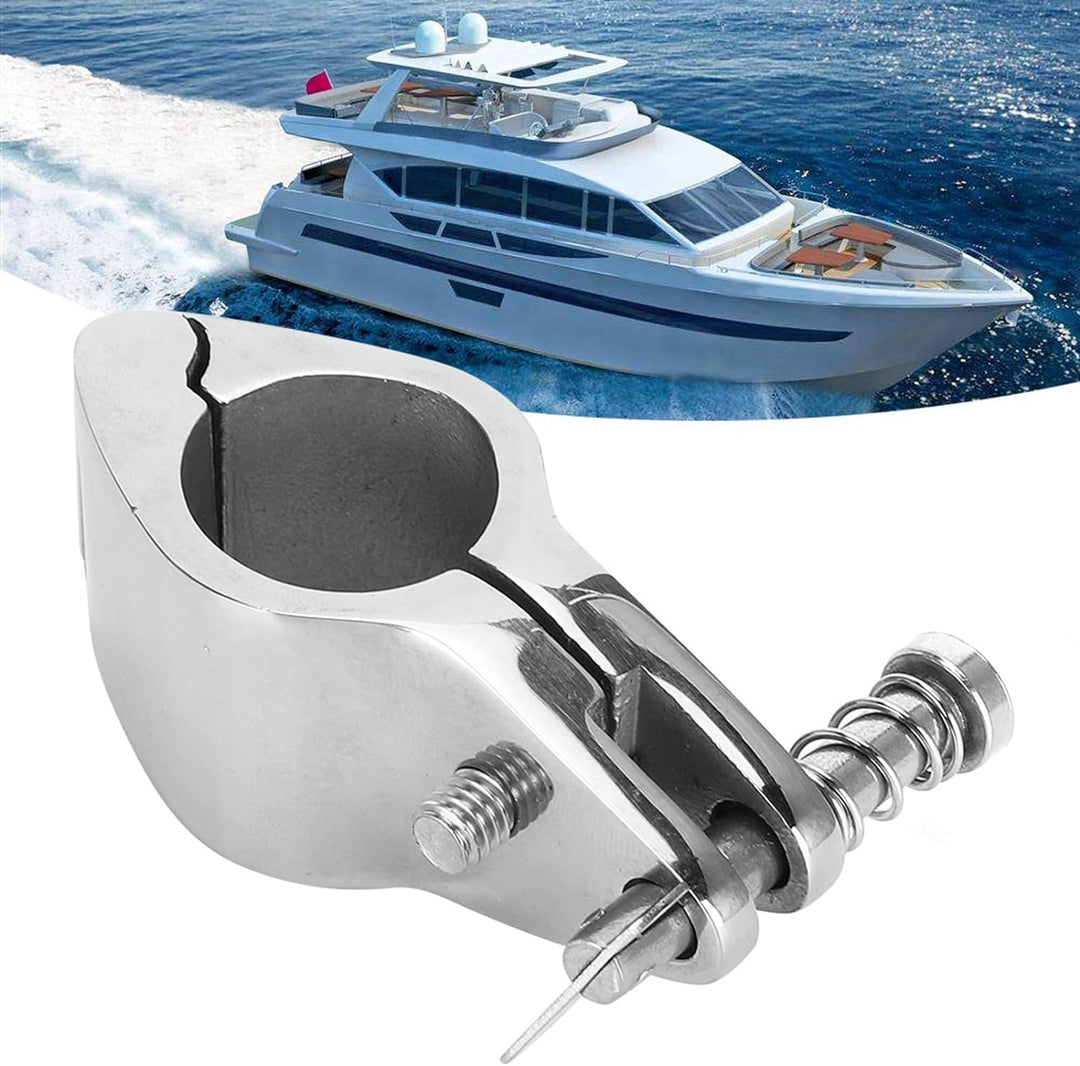 Jaw Slide Hardware Marine Jaw Slide Bimini Top Scharnierschienenhalterung 2 Stück Stahlboot klappbar