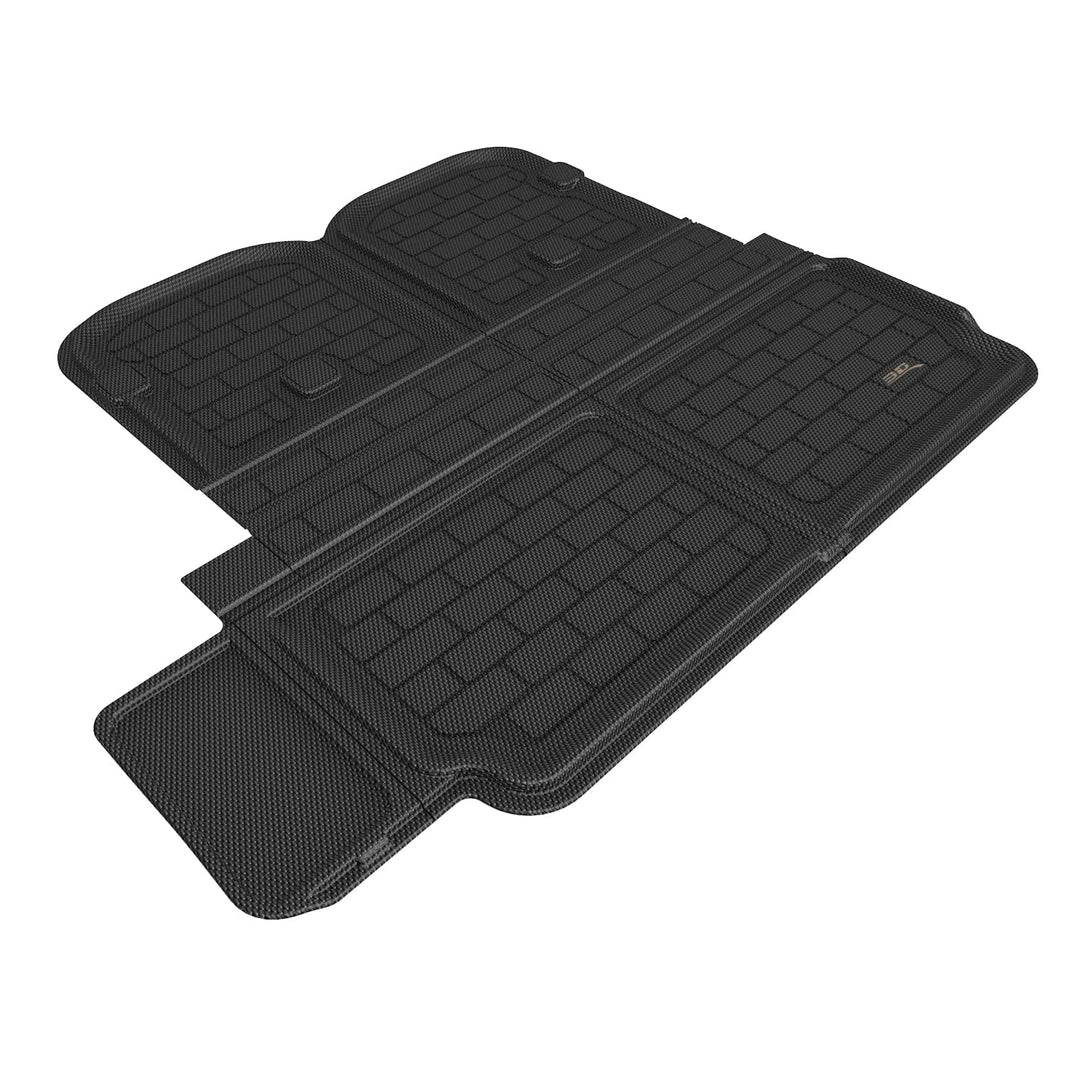 3D MAXpider Custom Fit Cargo Liner für Tesla Model X 2022 hinter der 2. Reihe Kreuz Fold Kagu Black