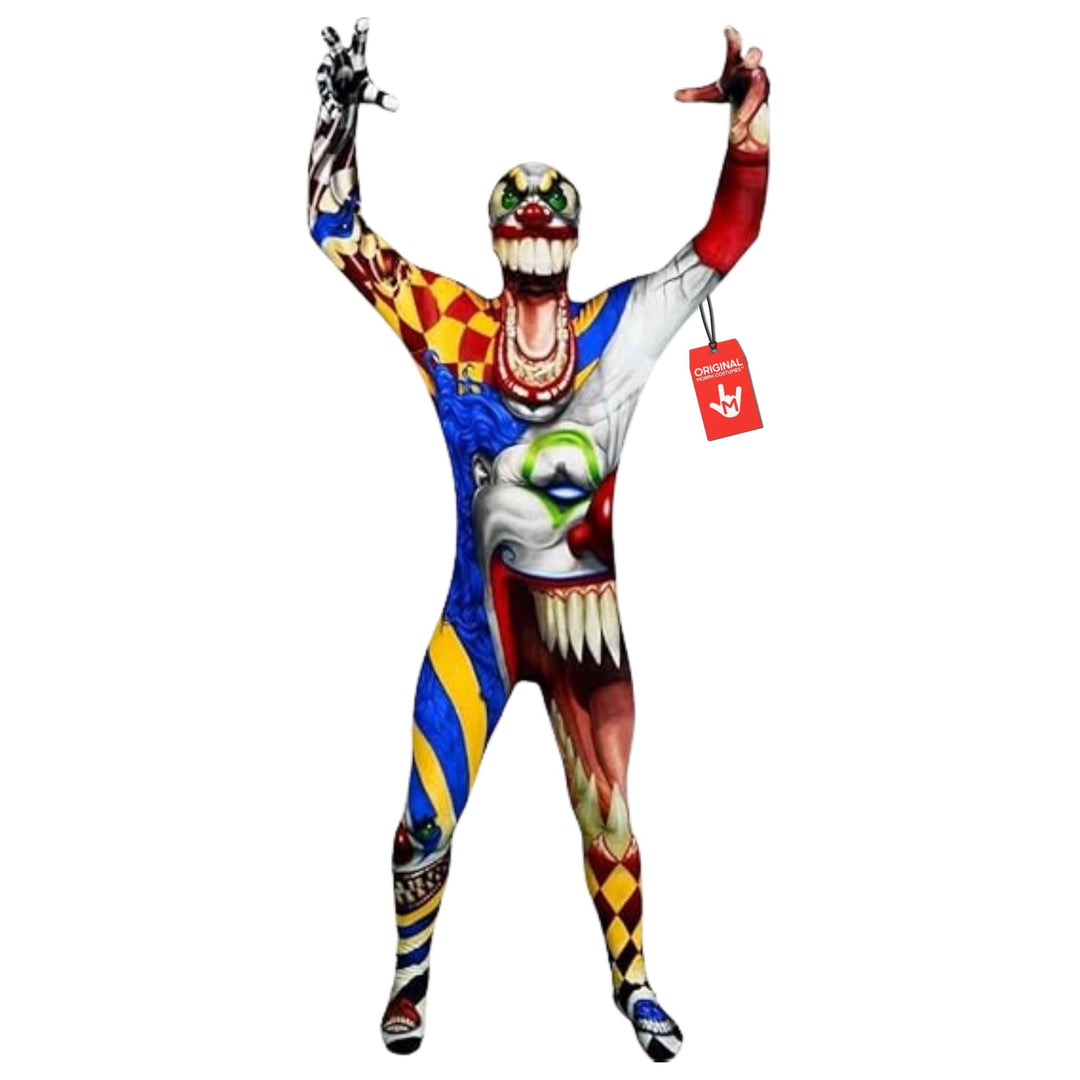 Morphsuits Clown Ork Jaw Dropper Monster Kostüm, Halloween und Karneval - L (163cm-175cm) L Clown, L