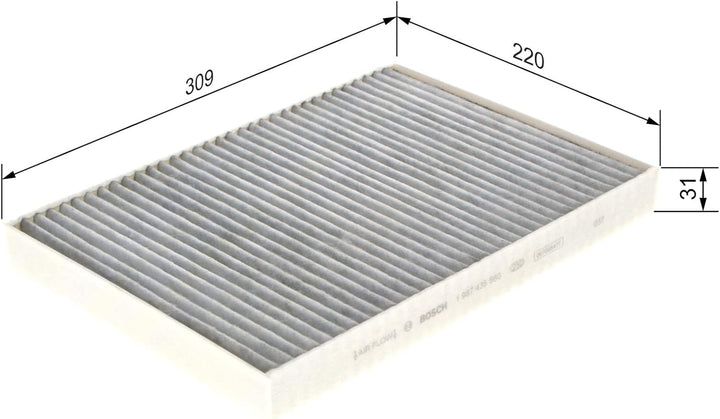 BOSCH Filter, Innenraumluft 1987435560 Innenraumfilter mit Aktivkohle, Innenraumfilter mit Aktivkohl