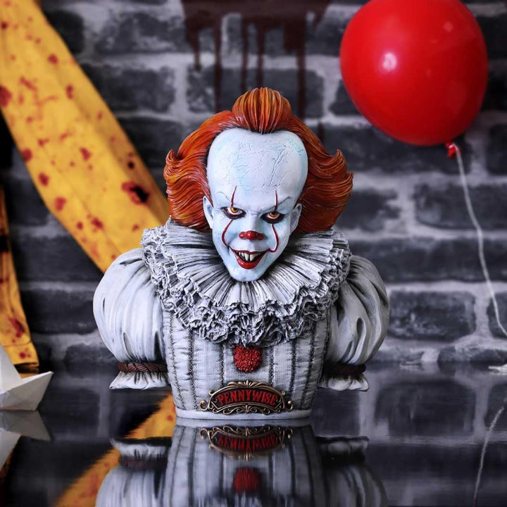 Nemesis Now Offizielles Lizenzprodukt IT Chapter 2 Pennywise Büste, weiss, 30 cm, Harz