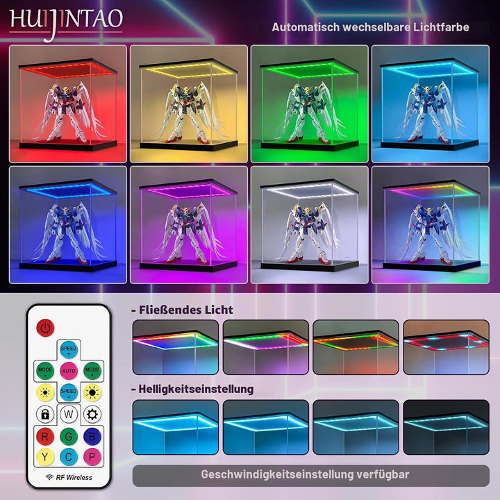 Acryl Vitrine / Schaukasten / Display Case / Acryl Box für Modellautos, Figuren | mit LED Beleuchtun