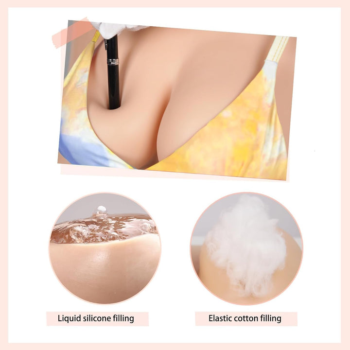 CYOMI Silikon Brüste Brustformen Künstliche Brüste Realistisch Brustplatten für Crossdresser Transge