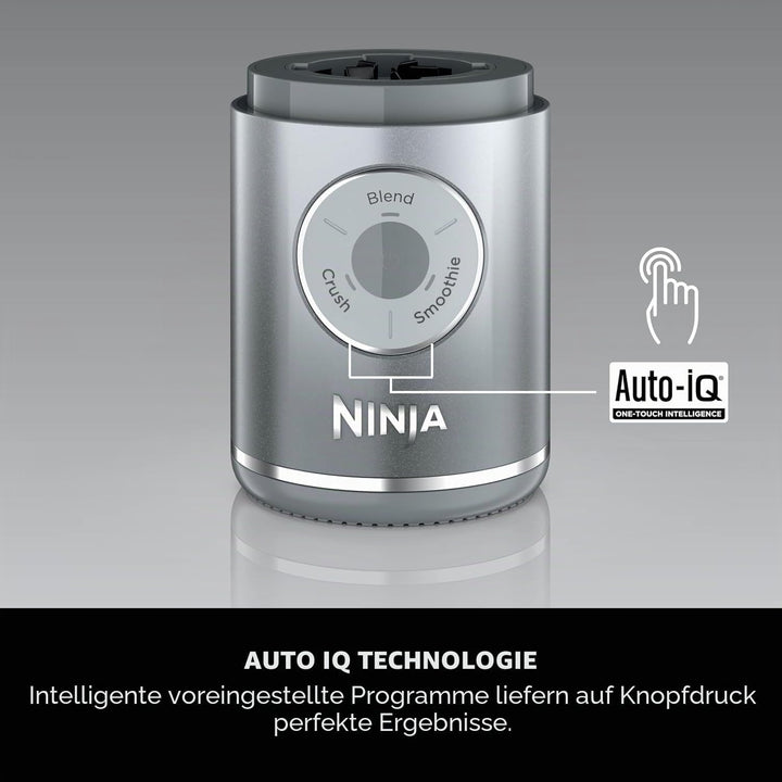 Ninja Blast Max Tragbarer Mixer, 570 ml, wiederaufladbarer Akku, Mixbecher & auslaufsicherer Deckel,