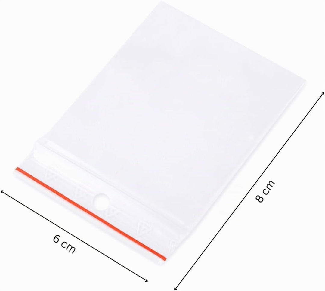 1000 Kleine Beutel ZIP 6 x 8 cm Plastiktüten Lebensmittelbeutel | Plastikbeutel Ziplock Tüten Wieder