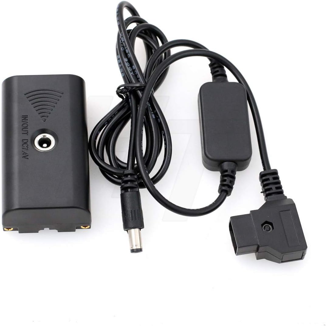 HangTon Kamera-Monitor D-Tap NP-F970 F570 F550 Dummy Akku DC Koppler Netzteil für Atomos Shogun Infe